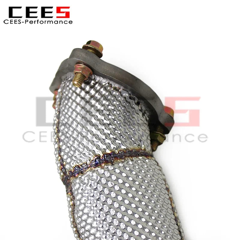 cees Exhaust Downpipe Pipes For Porsche Cayenne S Turbo 2.9T 2018-2023 Stainless Steel Downpipe with Catalyst Exhaust system