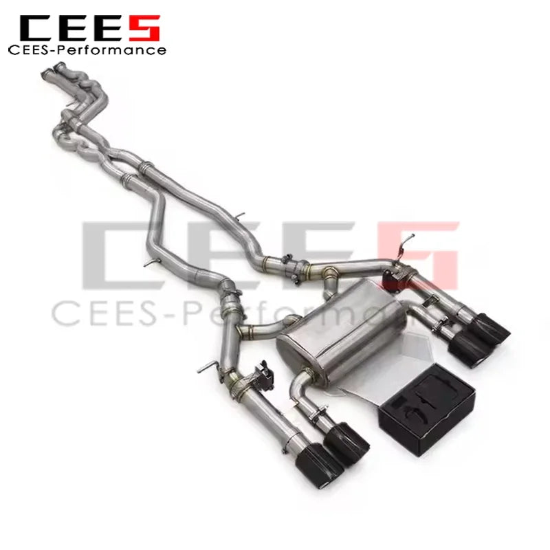 cees Valved Catback Exhaust 2.5 2.75inch pipe For BMW M3/M4 F80/F82 3.0T 2014-2019 Stainless Steel rear Exhaust Pipes modify