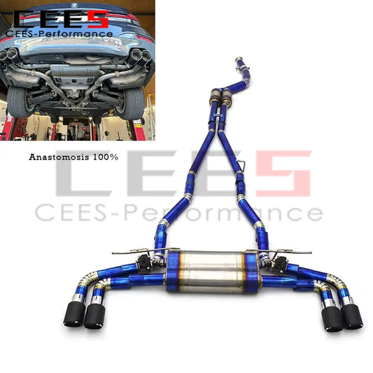 cees Catback Exhaust System for BMW 530/530i B48 3.0T 2017-2023 Escape Performance SUS304/Titanium Exhaust Pipe Muffler Assembly