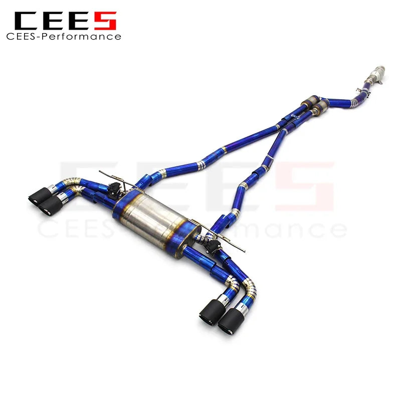 cees Titanium Alloy Catback Exhaust with Downpipe System for BMW 540 540i 3.0T Full Set Exhaust Pipe Tuning Auto Parts Systems