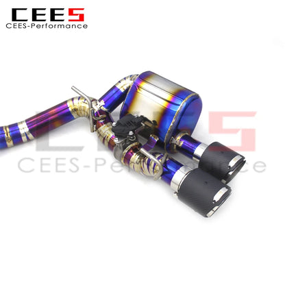 CEES Catback Exhaust System Titanium High Performance Valvetronic Exhaust Pipe For Maserati Ghibli S Q4/SQ4 3.0T 2014-2019