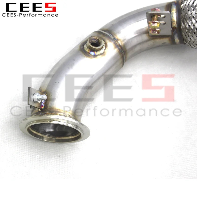 cees Downpipe Pipes for BMW X5M/X6M F85/F86 4.4T 2015-2019 Racing Car Exhaust System Stainless Steel Exhaust Pipe Assembly