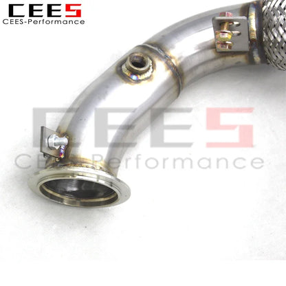 cees Downpipe Pipes for BMW X5M/X6M F85/F86 4.4T 2015-2019 Racing Car Exhaust System Stainless Steel Exhaust Pipe Assembly