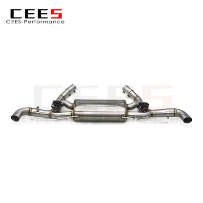 CEES Valvetronic Muffler Axle Exhaust For BMW X7 3.0T/4.4TT G07 2019-2023 Stainless Steel Escape Exhaust Pipe