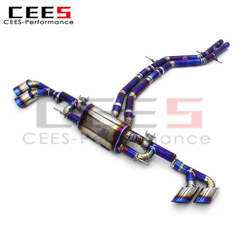 CEES Catback Exhaust Downpipe Full Exhaust for Lamborghini URUS 4.0 2018-2023 Titanium Performance Escape Exhaust Pipe