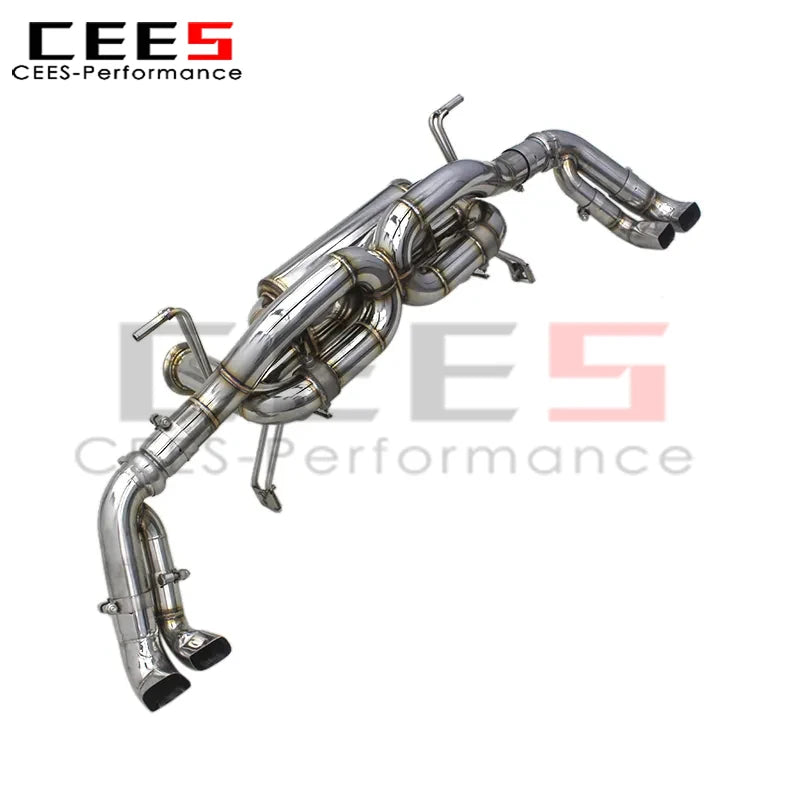 cees for Audi R8 V10 5.2 2016-2019 Catback Valved Sport Exhaust System
