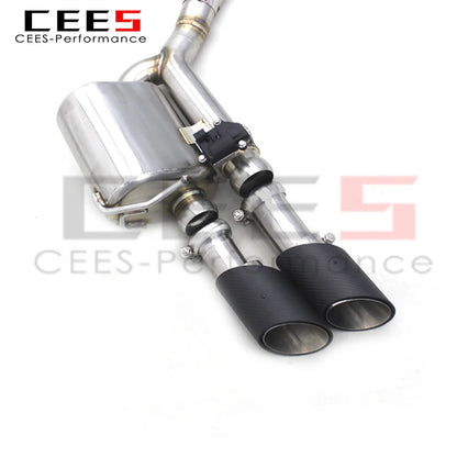 T304 Catback Exhaust System For Porsche Panamera Turbo S E-Hybrid 4.0TT 2018- Titanium Exhaust Pipe Muffler Escape