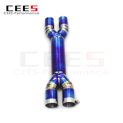 CEES Straight pipe X pipe For Ferrari GTC4 Lusso/Lusso T 6.3 2016- Racing Performance Titanium Exhaust Pipes Car Exhaust Systems