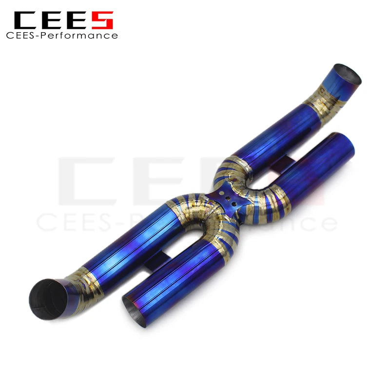 CEES For PORSCHE 911 992 Turbo S 3.8T 2020-2023 Performance Titanium Race version Exhaust Pipe Straight exhaust