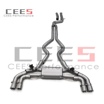 CEES New Style Automobile Stainless Steel Catback Exhaust Valvetronic Muffler System For BMW M340/M340i 3.0T 2019-2023