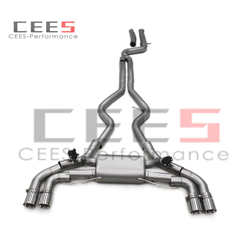 CEES New Style Automobile Stainless Steel Catback Exhaust Valvetronic Muffler System For BMW M340/M340i 3.0T 2019-2023