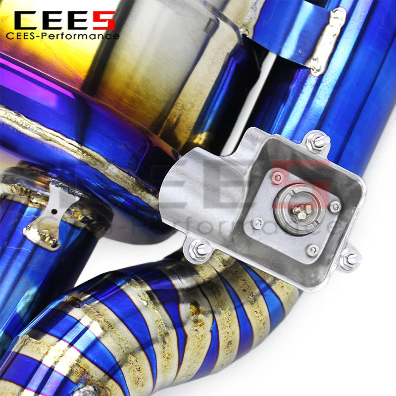 cees Titanium Exhaust for Mercedes-Benz E63 E63S AMG W213 4.0TT 2016-2023 Car Valve Catback Exhaust Muffler Tuning Pipe System