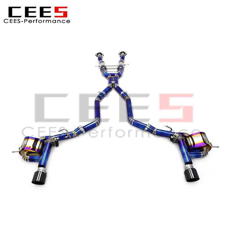 CEES Titanium Catback Exhaust System For JEEP Grand Cherokee 6.4L 2011-2020 Performance Sport Exhaust Pipe Muffler