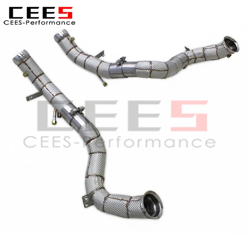 cees for Mercedes-Benz E63/E63S AMG W213 4.0TT 2016-2023 Header Downpipe Exhaust System