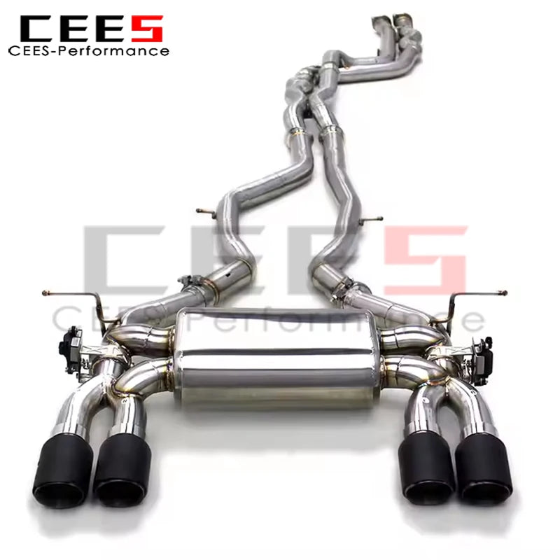 cees Valvetronic Catback Exhaust Pipes for BMW M3 F80 M4 F82 3.0T 2014-2019 SS304 Stainless Steel Exhaust Pipe Muffler System