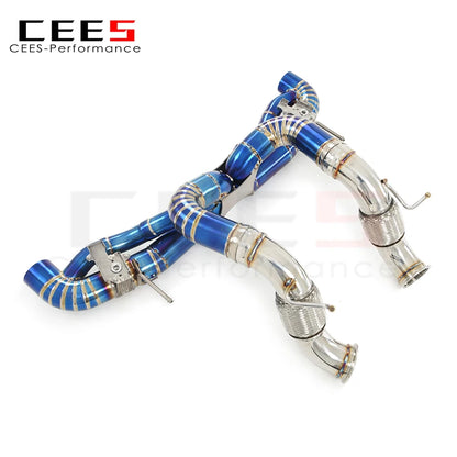 CEES Catback Exhaust System For Mclaren GT 4.0T 2019-2023 Titanium Performance Exhaust valve control Exhaust Pipe Muffler