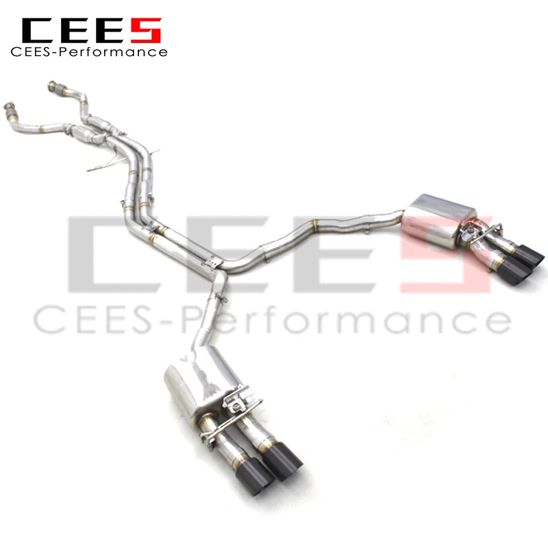 CEES High quality Catback Exhaust pipes For Audi S6/S7 C7 4.0T 2013-2018 Stainless Steel exhaust valve exhaust systems