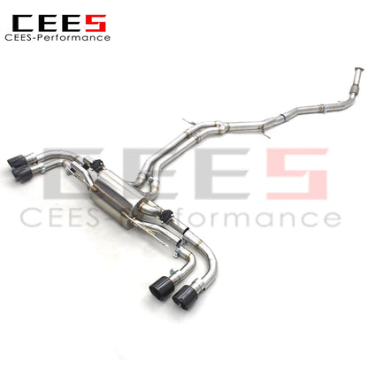 Catback Exhaust System For Porsche Cayenne E3 3.0T 2018-2023 Escape Stainless Steel Exhaust Pipe Muffler Downpipe