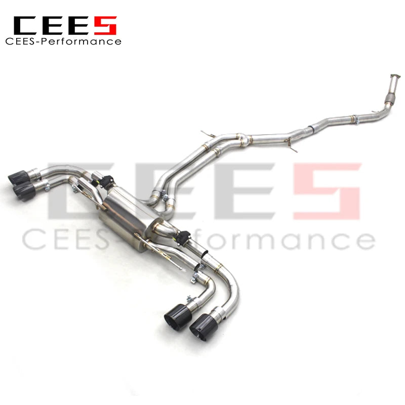 CEES Catback Exhaust System for Porsche Cayenne E3 3.0T 2018-2023 Escape Stainless Steel Exhaust Pipe Muffler Downpipe