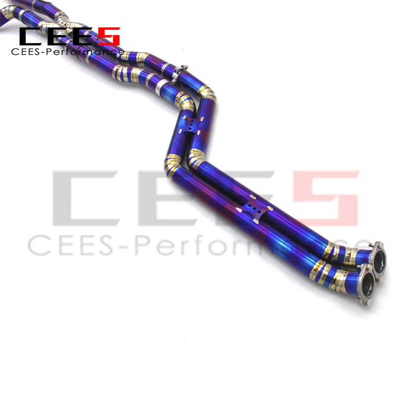 CEES Titanium Burnt Blue Catback Exhaust System For BMW 335/335i E90/E92/E93 N54/N55 3.0T 2007-2015 Exhaust Pipe Muffler Escape