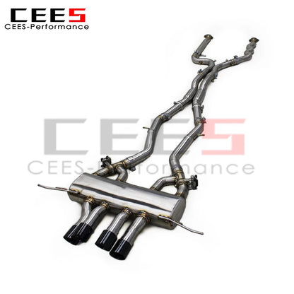 CEES Suitable for MP Bumper Exhaust Pipe for BMW M3/M4 G80/G82/G83 3.0T 2019-2023 Stainless Steel Catback Exhaust System