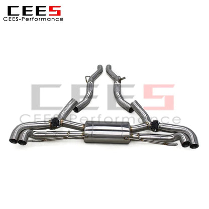 CEES Valvetronic Axle Exhaust Pipe for BMW X7 4.4TT G07 2019-2024 Stainless Steel Exhaust Valves Muffler