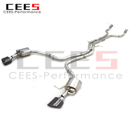 CEES exhaust pipes Catback Exhaust For Audi A7 3.0T 2012-2023 304 Stainless Steel Performance exhaust valve