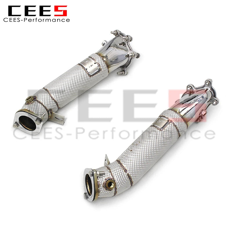 CEES With Free Flow Tube Exhaust Downpipe Header For Nissan GTR/GT-R 3.8TT 2008-2023 Sport downpipe Exhaust system