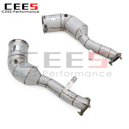 Porsche Macan Turbo/GTS 2.9T 2020-2024 Stainless steel Heat shield Downpipe Exhaust System