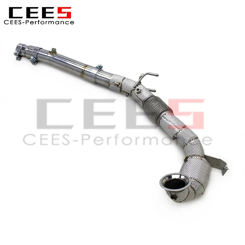 cees Downpipe Exhaust for VW GOLF8 MK8 GTI  2.0T 2021-2022 Stainless Steel High Flow Catted Downpipe with Catalyst Exhaust