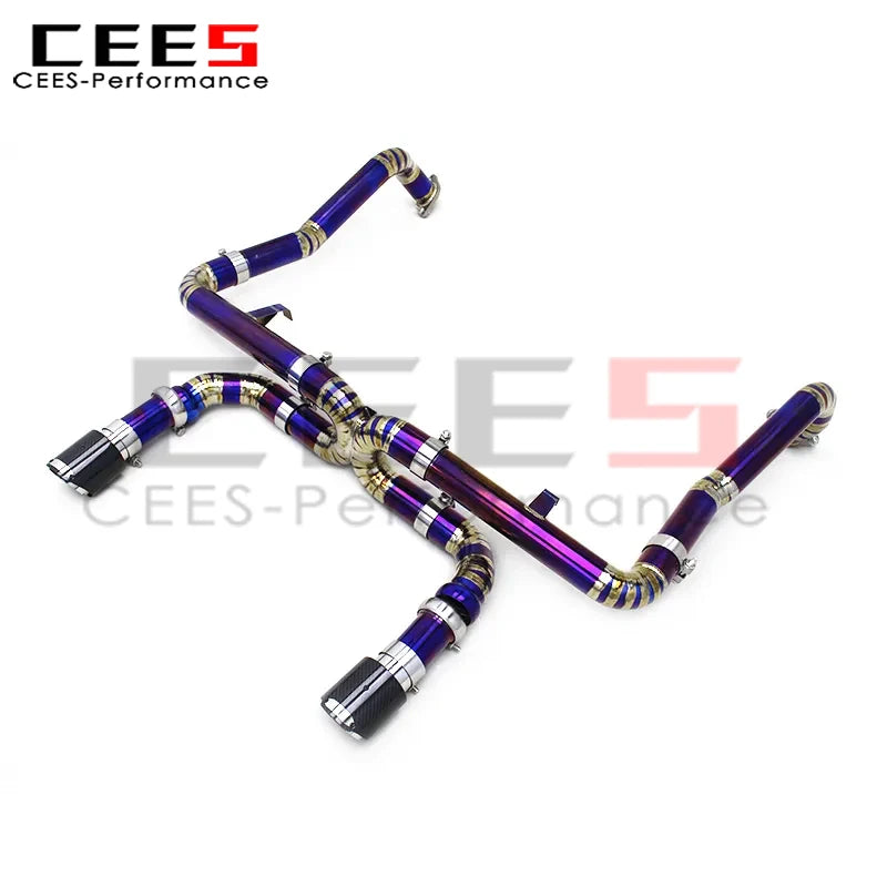 cees Catback Muffler for Porsche 718 Cayman/Boxster 2.5T/2.0T 2016-2022 Upgrades GT4 Street Car Titanium Pipe Exhaust System