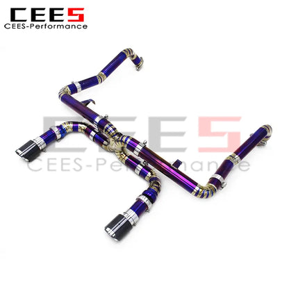 cees Catback Muffler for Porsche 718 Cayman/Boxster 2.5T/2.0T 2016-2022 Upgrades GT4 Street Car Titanium Pipe Exhaust System