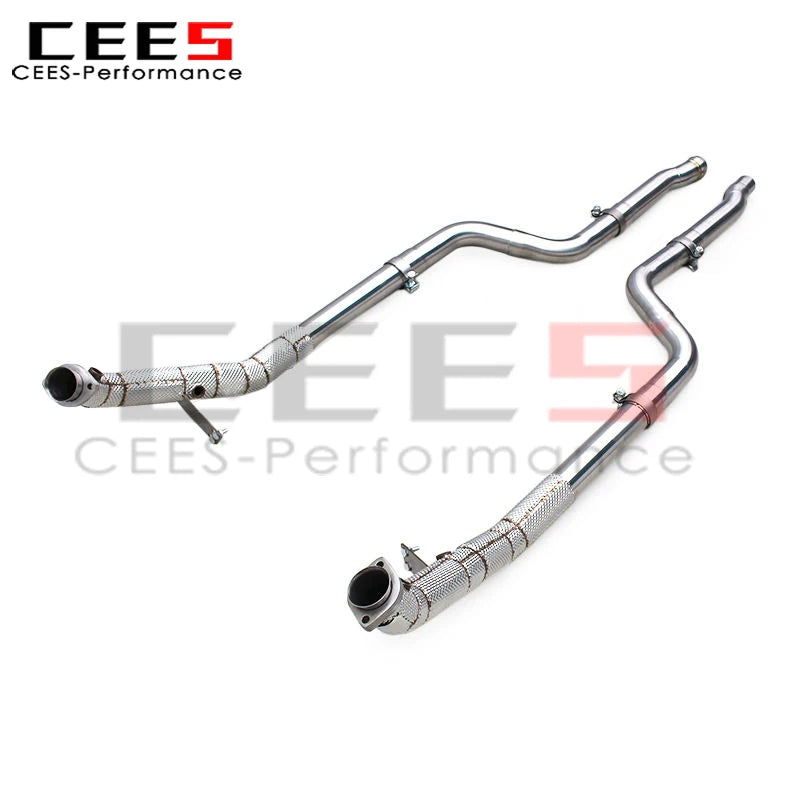 Mercedes-Benz CLS350 3.5L Stainless Steel Heat shield Downpipe Exhaust System