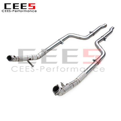 Mercedes-Benz CLS350 3.5L Stainless Steel Heat shield Downpipe Exhaust System