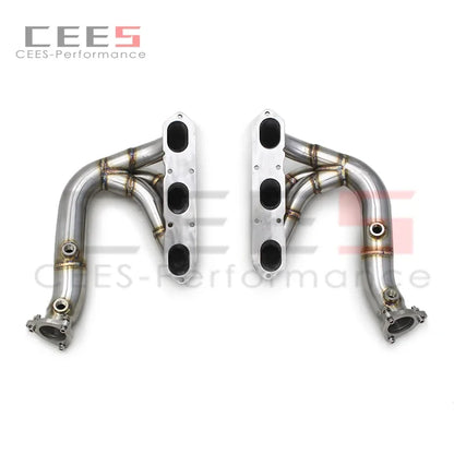 CEES Lengthening Exhaust manifold For Porsche Boxster/Cayman 987.2 2008-2012 Car Exhaust System Stainless Steel Exhaust Pipe