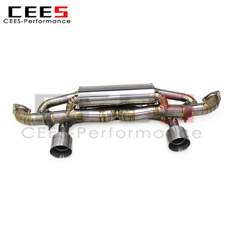 CEES Titanium Catback Exhaust System for Porsche 718 Cayman GT4 RS 4.0L 2022-2025 Racing Exhaust Pipe Muffler Escape