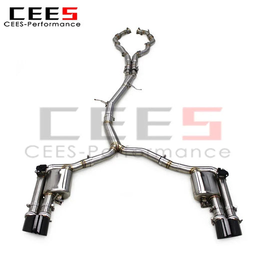 CEES Performance Valvetronic Catback System for Audi RS4/RS5 B9 2.9T 2017-2024 Sport SS304 Stainless Steel Exhaust Pipe Muffler