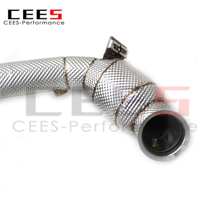 CEES Full set Catback Exhaust Muffler System Downpipe with catalyst For Mercedes-Benz G63 W464 4.0T 2019-2023 Stainless Steel