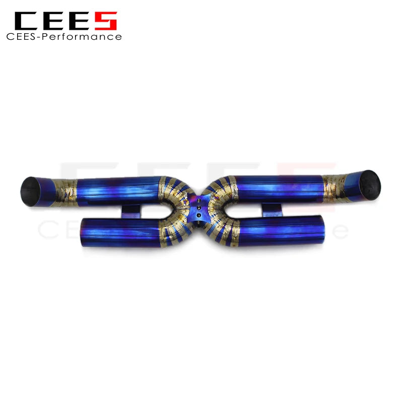 CEES For PORSCHE 911 992 Turbo S 3.8T 2020-2023 Performance Titanium Race version Exhaust Pipe Straight exhaust