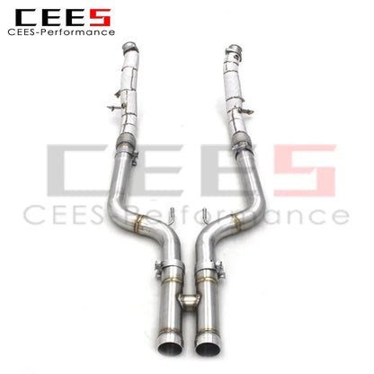 cees Catback Exhaust system For Mercedes-Benz S500 S550 W222 4.7T 5.5T 2014-2019 Titanium valve Exhaust Without Cat Downpipe