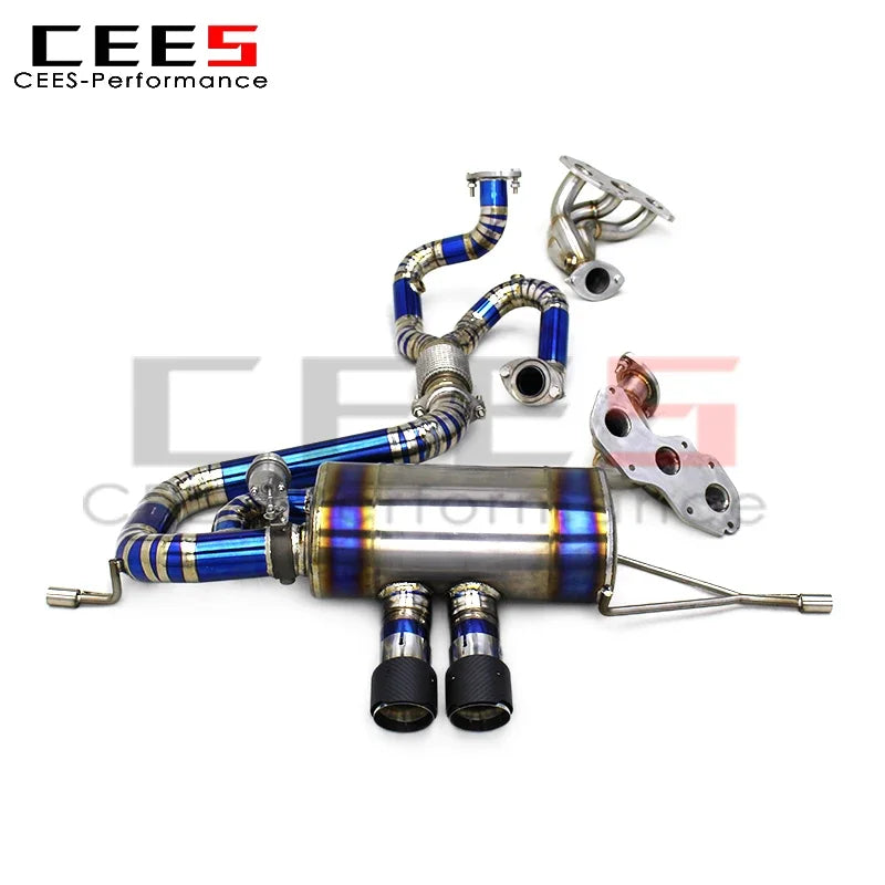 CEES Full Exhaust Pipe For Lotus Exige V6 3.5T 2012-2019 Stainless Steel Exhaust Manifold Y Pipe Titanium Car Exhaust Catback