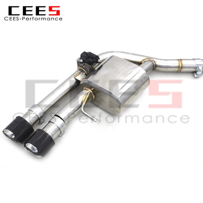 CEES Valvetronic Exhaust Muffler For Audi S8 D4 4.0T 2013-2018 Boska Stainless Steel Escape Racing Car Catback Exhaust System