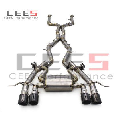 CEES Catback Exhaust System Titanium Exhaust Pipe Valvetronic For BMW M3/M4 G80/G82 3.0T 2020-2025 escape Exhaust Pipe Muffler