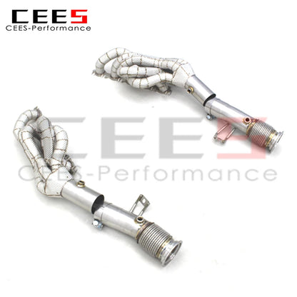 CEES Exhaust Manifold High Performance Exhaust Pipe downpipes For Lamborghini Huracan LP580/LP610 5.2L 2014-