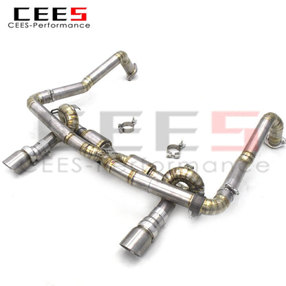 Catback Exhaust For Porsche 718 Boxster/Cayman 2.0T 2016-2023 Modifications and upgrades GT4 Titanium Exhaust Pipe Escape