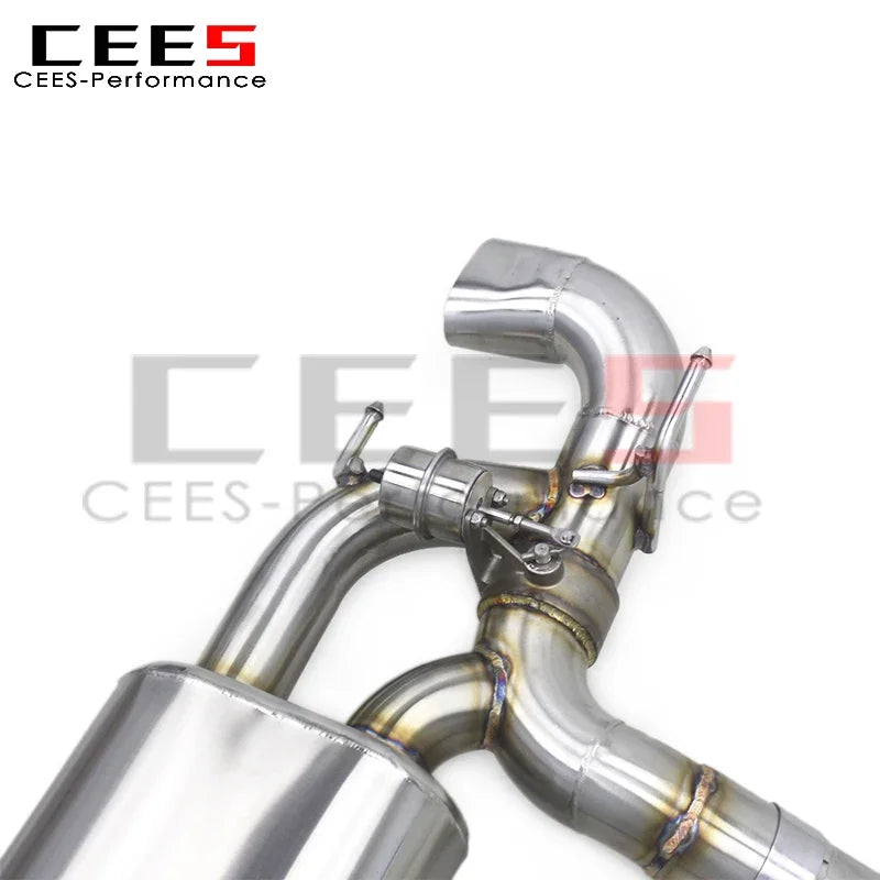 cees Valve Catback Exhaust System for Mercedes-Benz SLS AMG C197 6.2L 2011+ Racing SUS304 Stainless Steel Exhaust Pipe Muffler