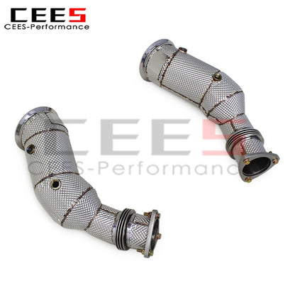 cees Performance Sport Downpipe for DBS 5.2L 2019-2024 SUS304 Stainless Steel Exhaust Downpipe Car Tuning Exhaust Pipe System