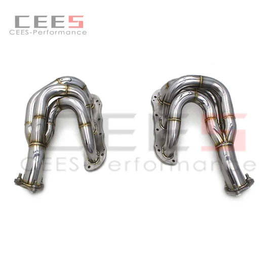 CEES Exhaust manifold Catalytic converter without catalyst Exhaust Pipe For Porsche Boxster/Cayman 987/987.2 2008-2012