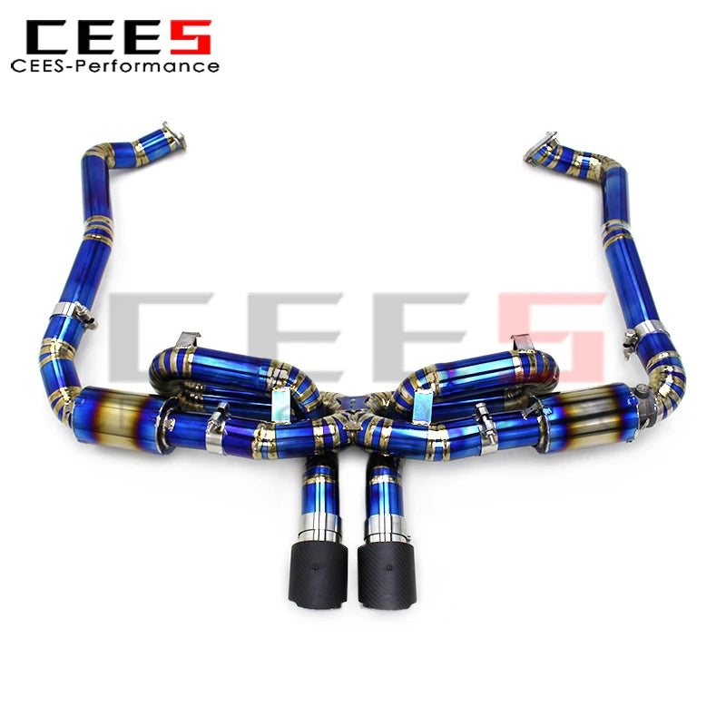 CEES Exhaust Pipes for PORSCHE 718 Cayman/Boxster 2.0T 2016-2023 Escape Car Exhaust System Titanium Exhaust Pipe Muffler