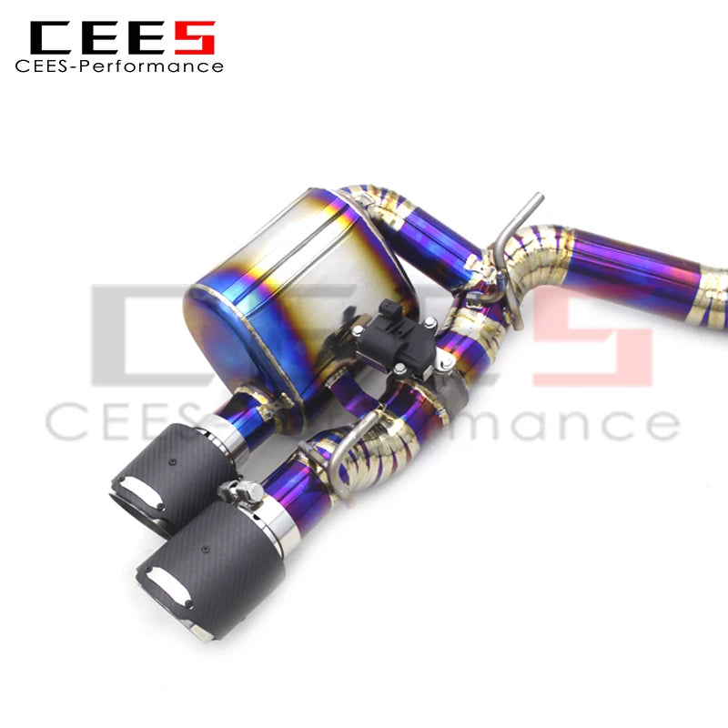 CEES Catback Exhaust System Titanium High Performance Valvetronic Exhaust Pipe For Maserati Ghibli S Q4/SQ4 3.0T 2014-2019